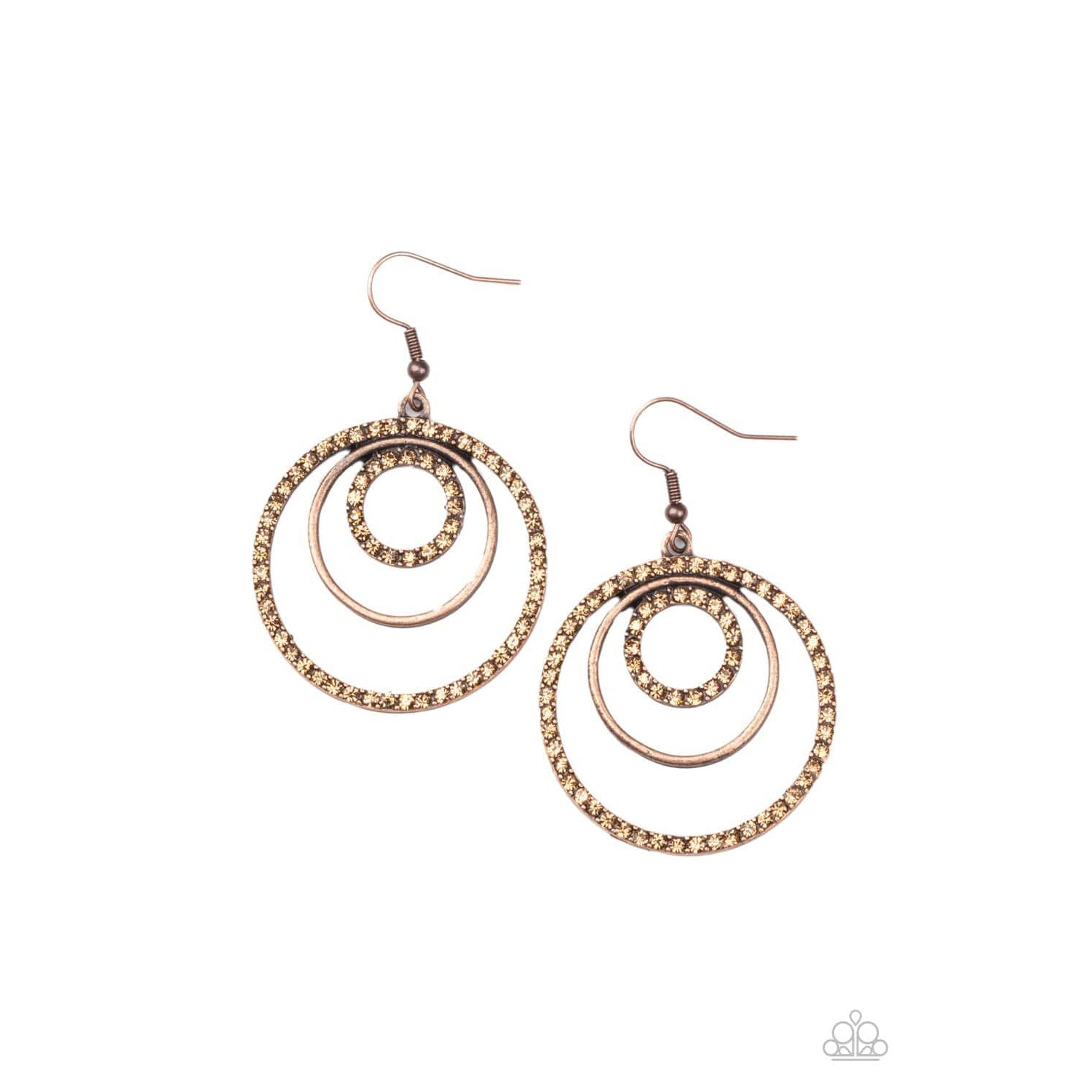Bodaciously Bubbly - Copper Earrings - Paparazzi Accessories - GlaMarous Titi Jewels