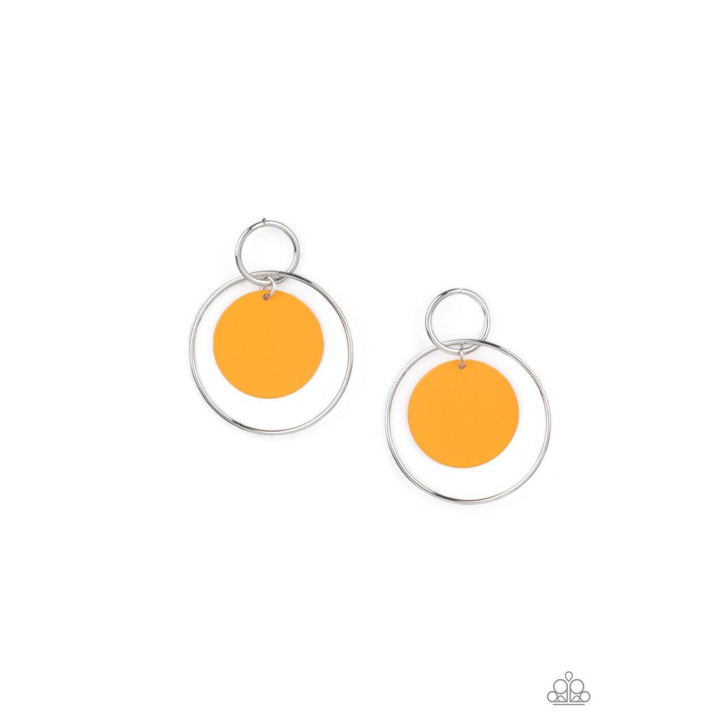 POP, Look, and Listen - Orange Earrings - Paparazzi Accessories - GlaMarous Titi Jewels