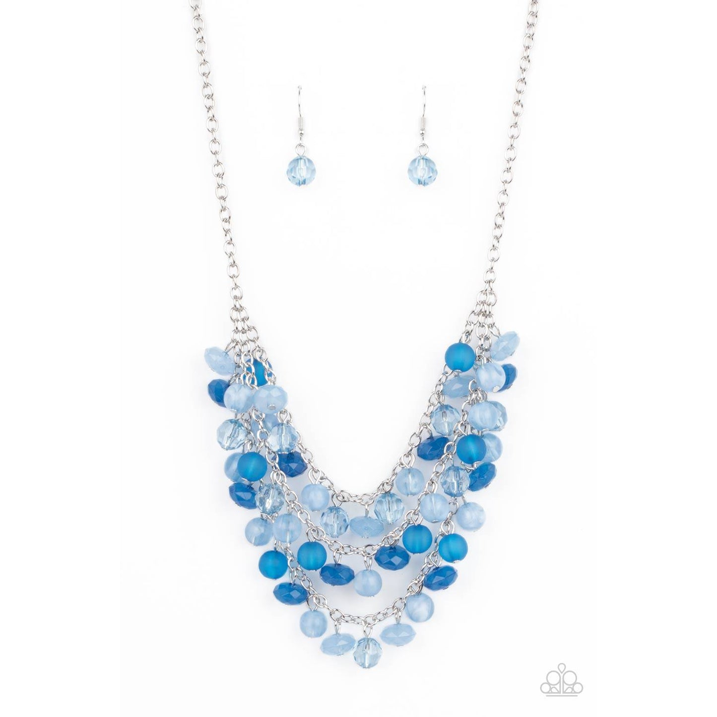 Fairytale Timelessness - Blue Crystal-like Beads Necklace - Paparazzi Accessories - GlaMarous Titi Jewels