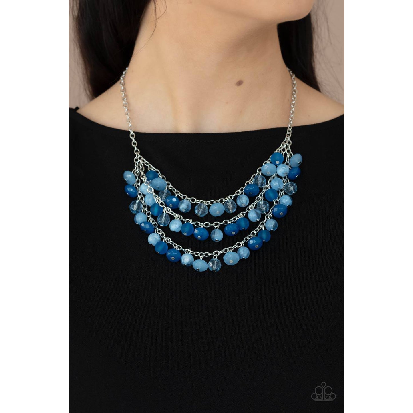 Fairytale Timelessness - Blue Crystal-like Beads Necklace - Paparazzi Accessories - GlaMarous Titi Jewels