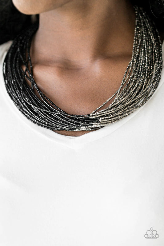 Flashy Fashion ♥ Black Seed Bead Necklace ♥ Paparazzi Accessories - GlaMarous Titi Jewels
