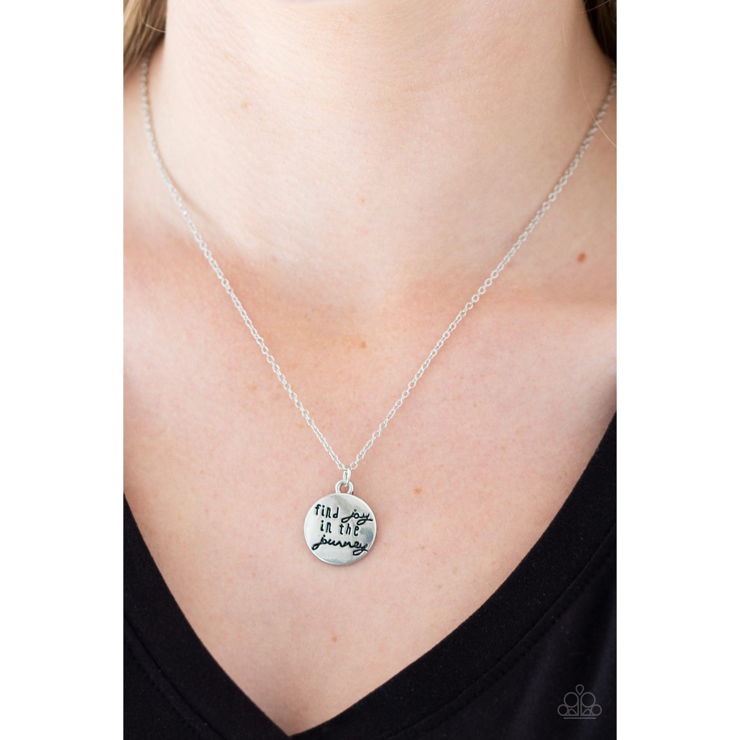 Find Joy - Silver Necklace - Paparazzi Accessories - GlaMarous Titi Jewels