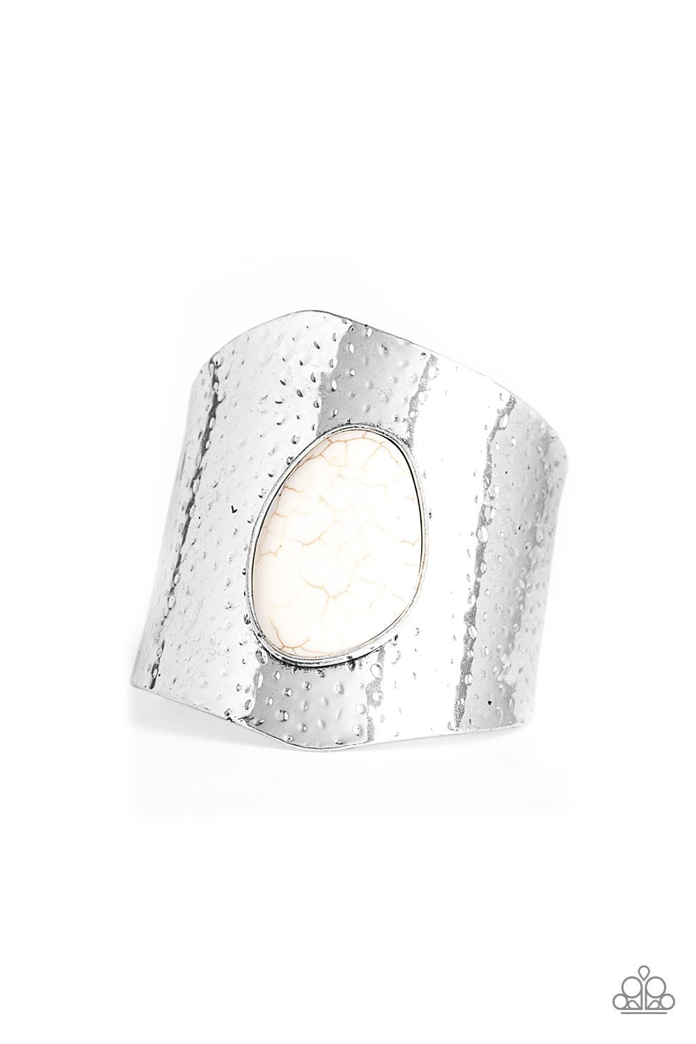 Casual Canyoneer - White Stone Bracelet - Paparazzi Accessories - GlaMarous Titi Jewels
