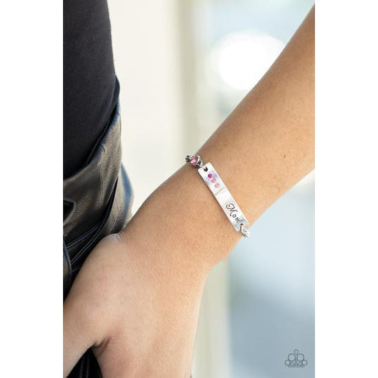 Mom Always Knows - Pink - Mother's Day Bracelet - Paparazzi Accessories - GlaMarous Titi Jewels