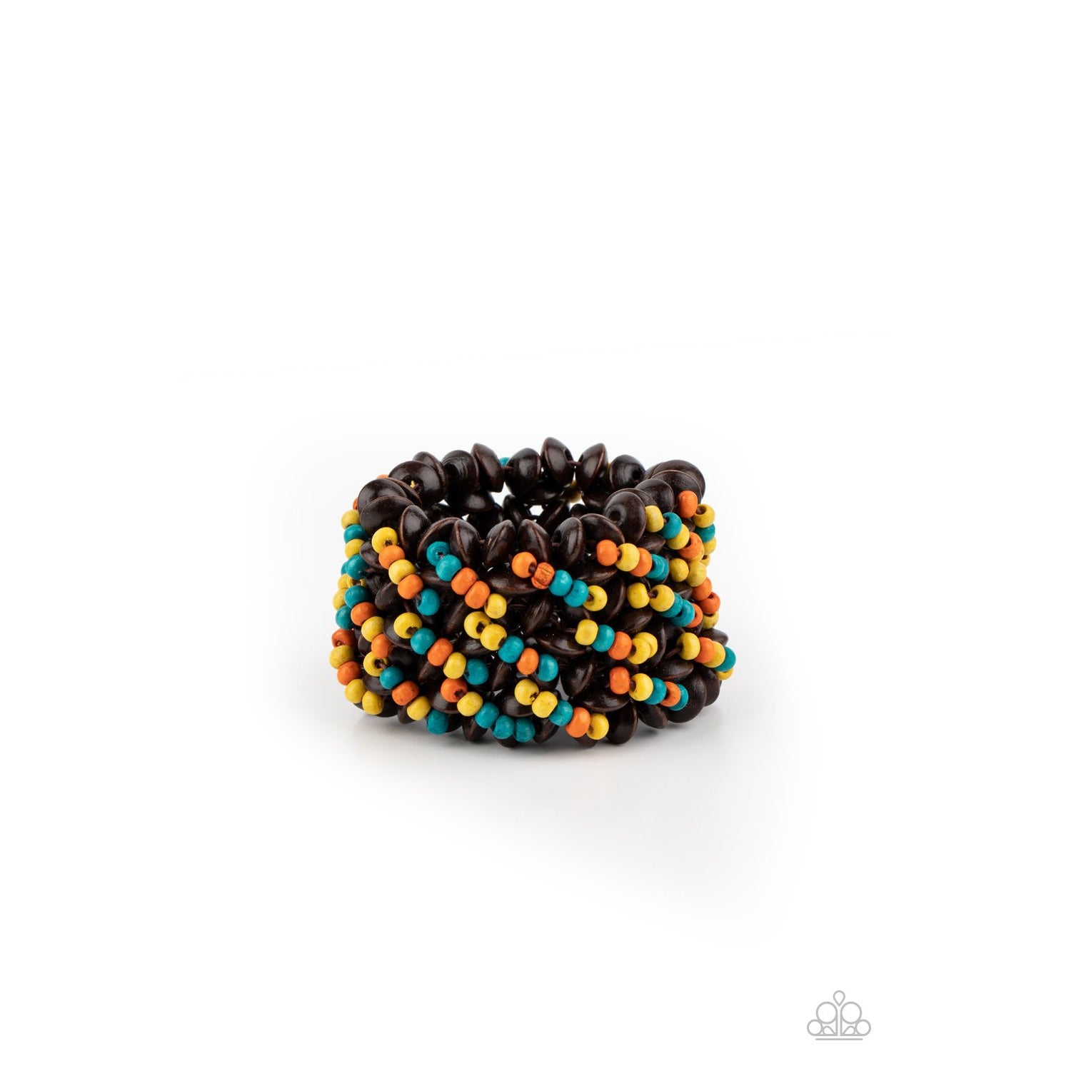 Cozy in Cozumel - Multi Wooden Bracelet - Paparazzi Accessories - GlaMarous Titi Jewels