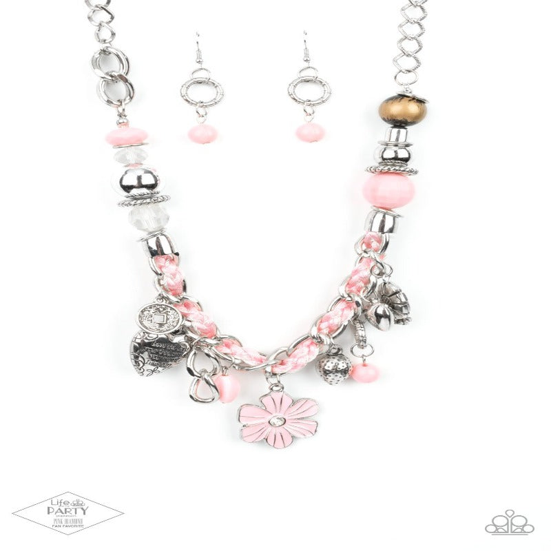 Charmed, I Am Sure - Pink Necklace - Paparazzi Accessories - GlaMarous Titi Jewels
