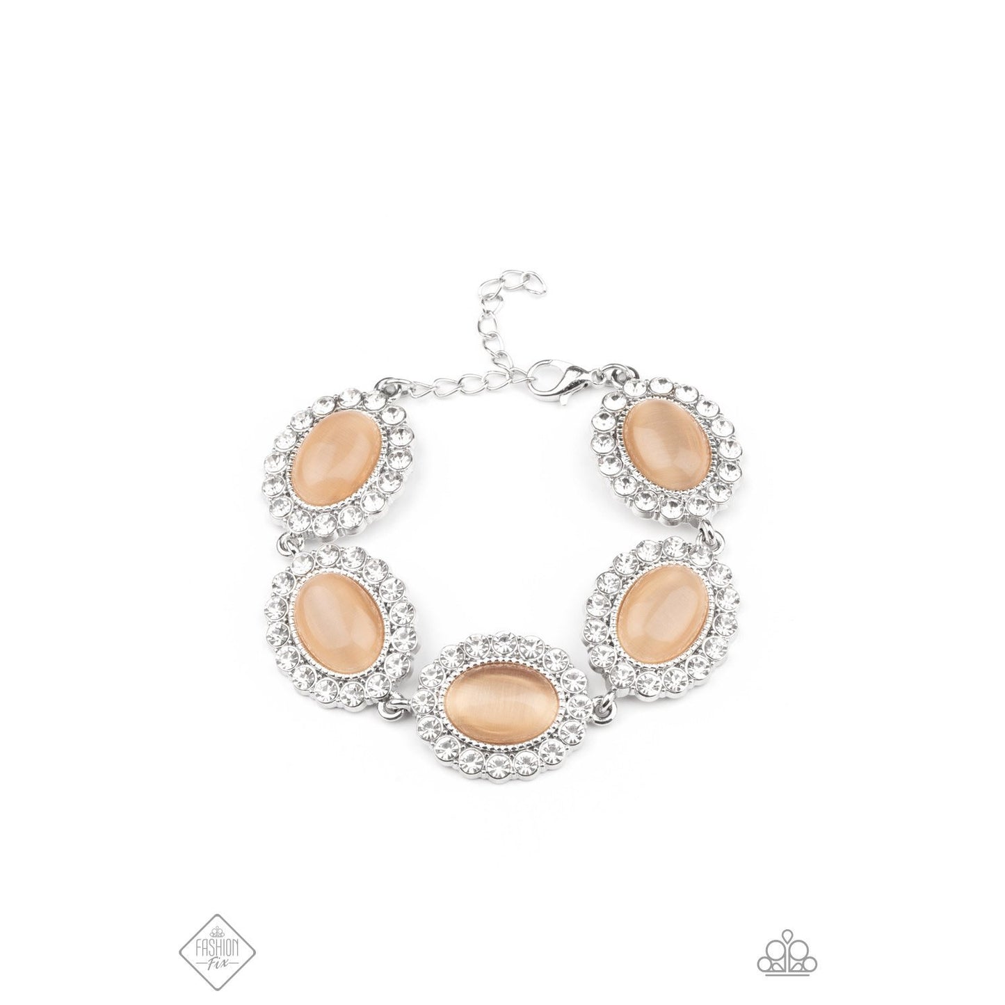 Demurely Diva - Orange Cat's Eye Stone - Paparazzi Accessories - GlaMarous Titi Jewels