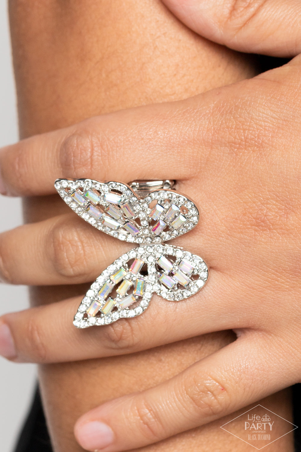 Flauntable Flutter ♥ Multi Butterfly Ring ♥ Paparazzi Accessories - GlaMarous Titi Jewels