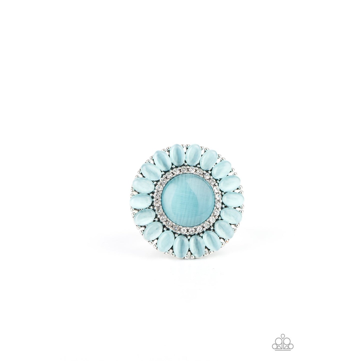 Elegantly Eden - Blue Cat's Eye Ring - Paparazzi Accessories - GlaMarous Titi Jewels