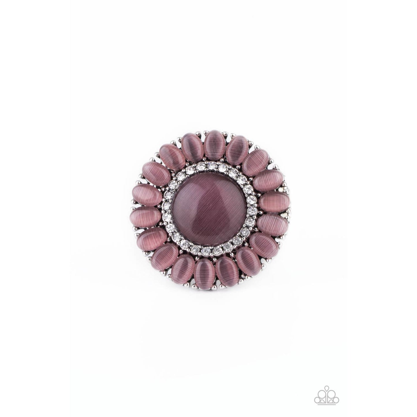 Elegantly Eden - Purple Cat's Eye Ring - Paparazzi Accessories - GlaMarous Titi Jewels
