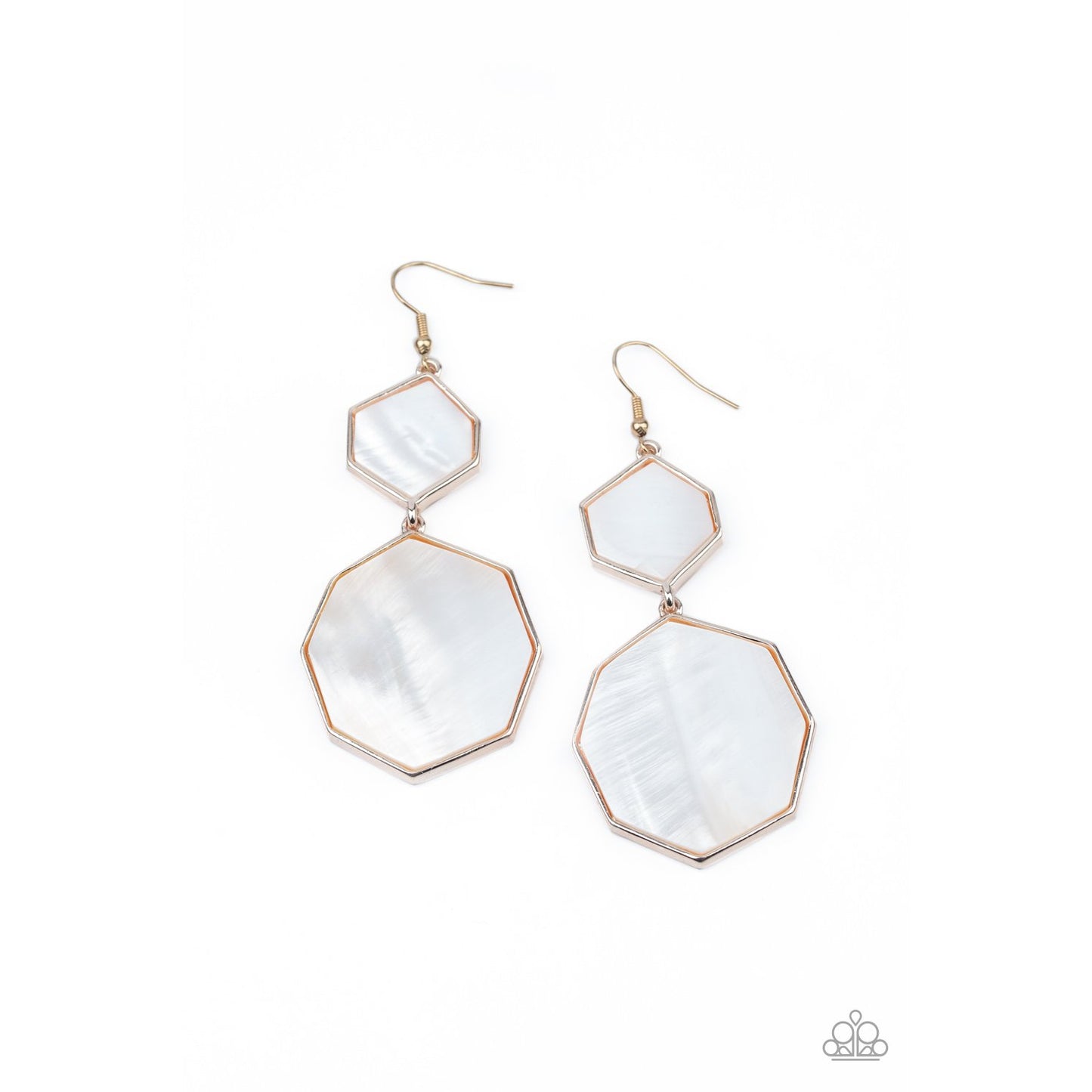 Vacation Glow - Rose Gold Earrings - Paparazzi Accessories - GlaMarous Titi Jewels