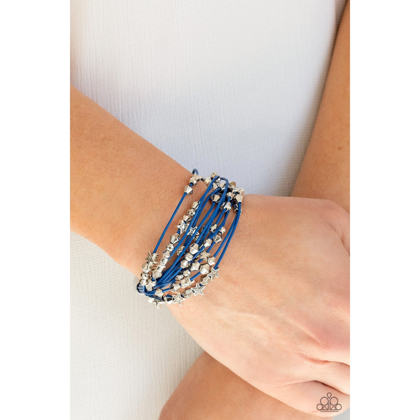 Star-Studded Affair - Blue Layer Bracelet - Paparazzi Accessories - GlaMarous Titi Jewels