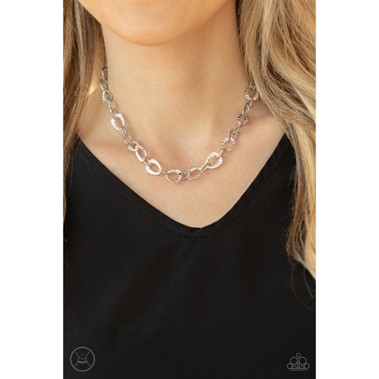 Urban Safari - Silver Choker - Paparazzi Accessories - GlaMarous Titi Jewels