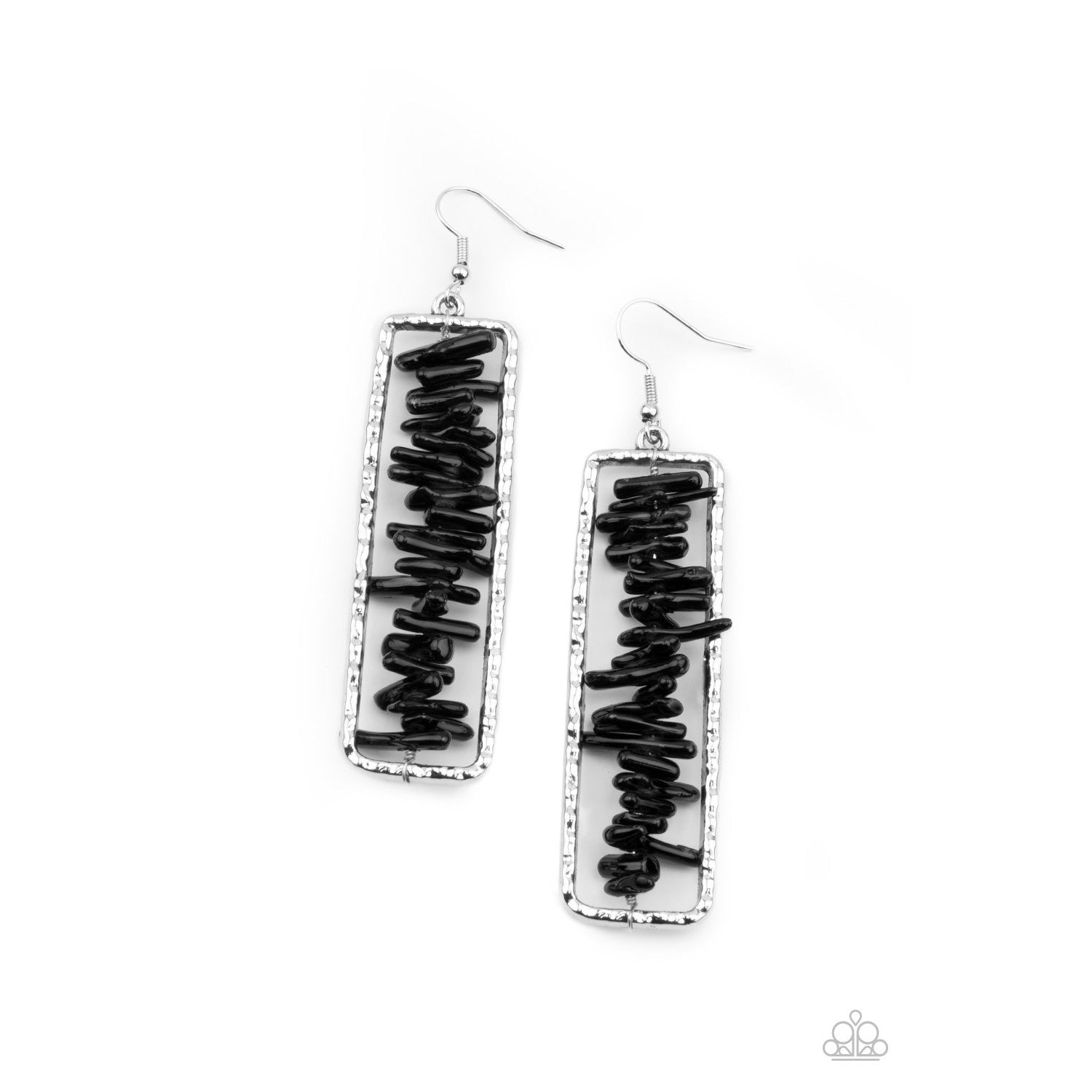 Dont QUARRY, Be Happy - Black Earrings - Paparazzi Accessories - GlaMarous Titi Jewels