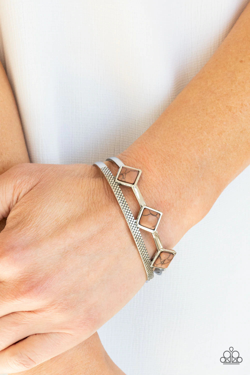 Adobe Ascension ♥ Brown Bracelet ♥ Paparazzi Accessories - GlaMarous Titi Jewels
