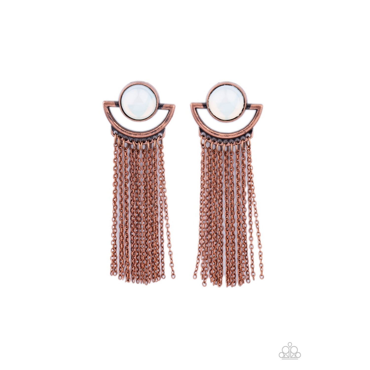 Opal Oracle - Copper Earrings - Paparazzi Accessories - GlaMarous Titi Jewels