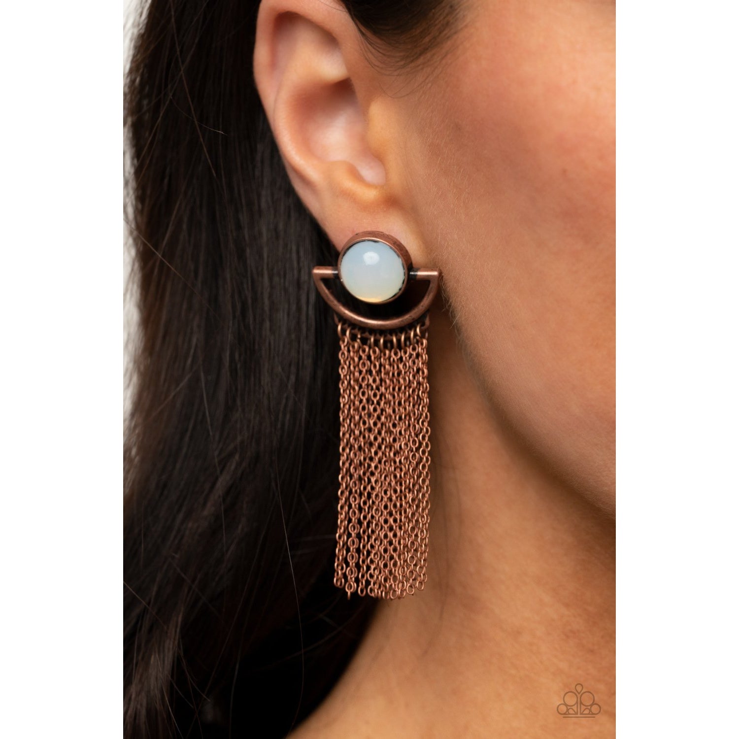 Opal Oracle - Copper Earrings - Paparazzi Accessories - GlaMarous Titi Jewels