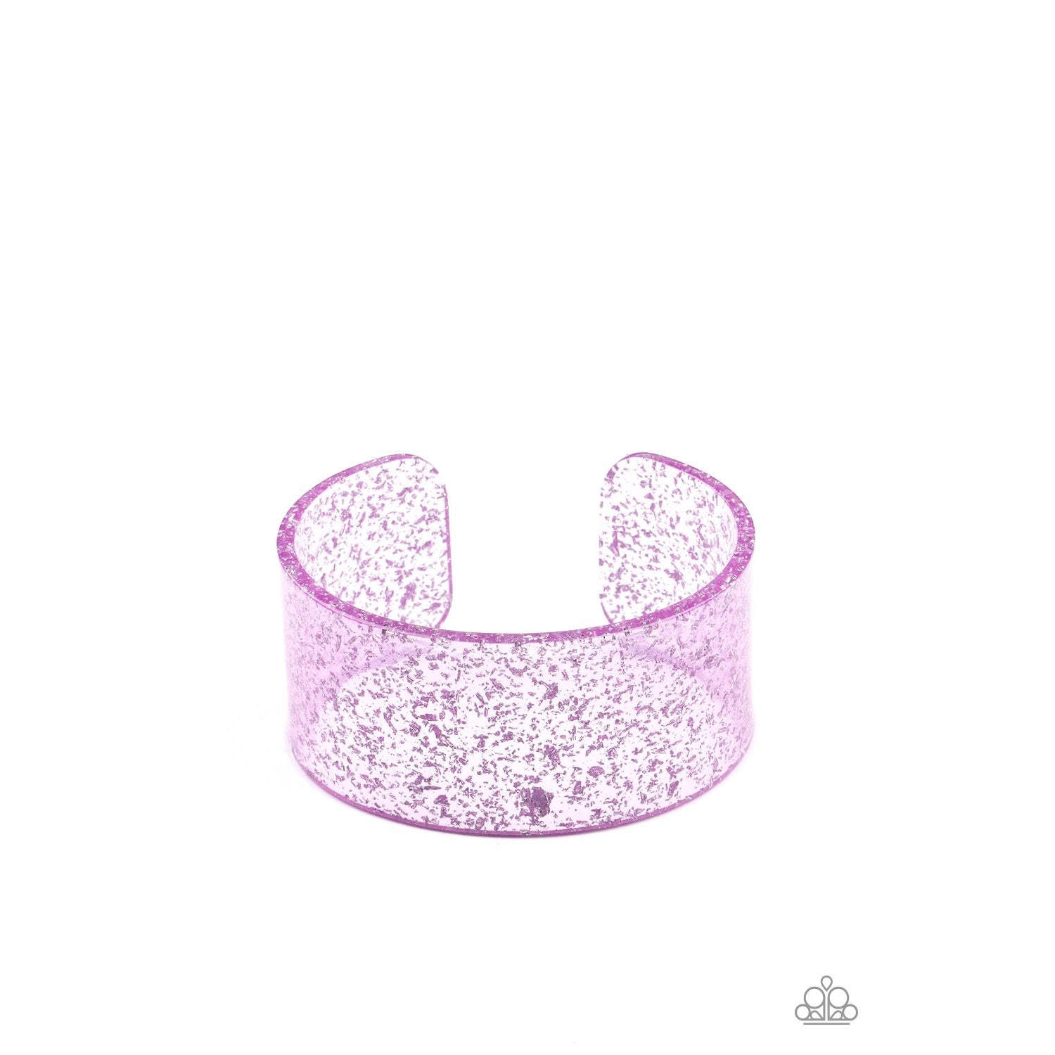 Snap, Crackle, Pop! - Purple Acrylic Cuff Bracelet - Paparazzi Accessories - GlaMarous Titi Jewels