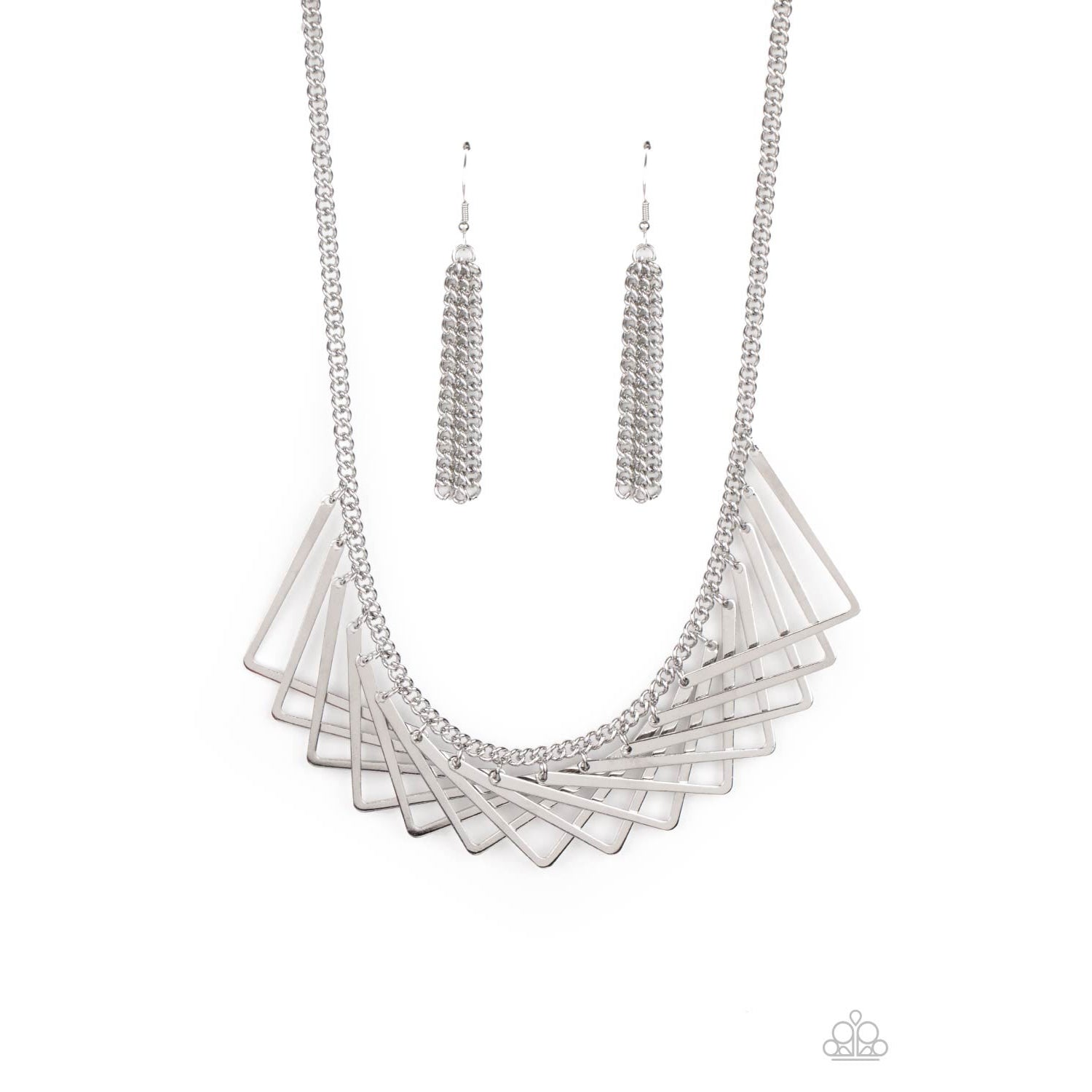 Metro Mirage - Silver Necklace - Paparazzi Accessories - GlaMarous Titi Jewels