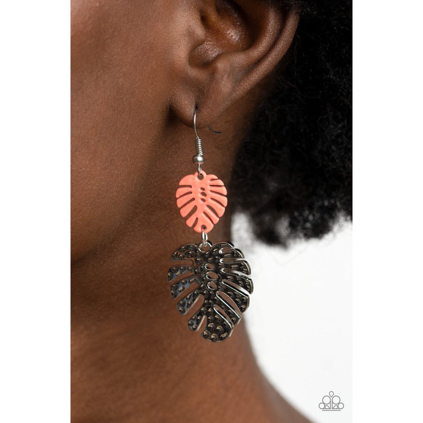 Palm Tree Cabana - Orange Earrings - Paparazzi Accessories - GlaMarous Titi Jewels