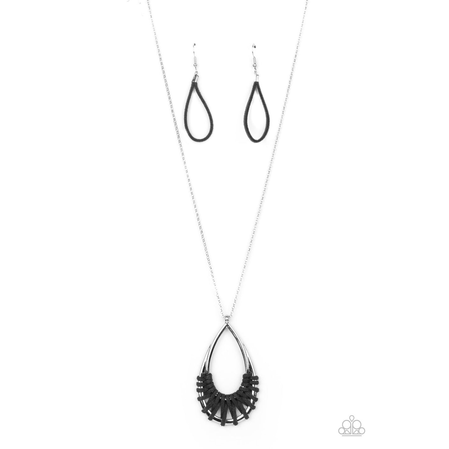 Homespun Artifact - Black Necklace - Paparazzi Accessories - GlaMarous Titi Jewels