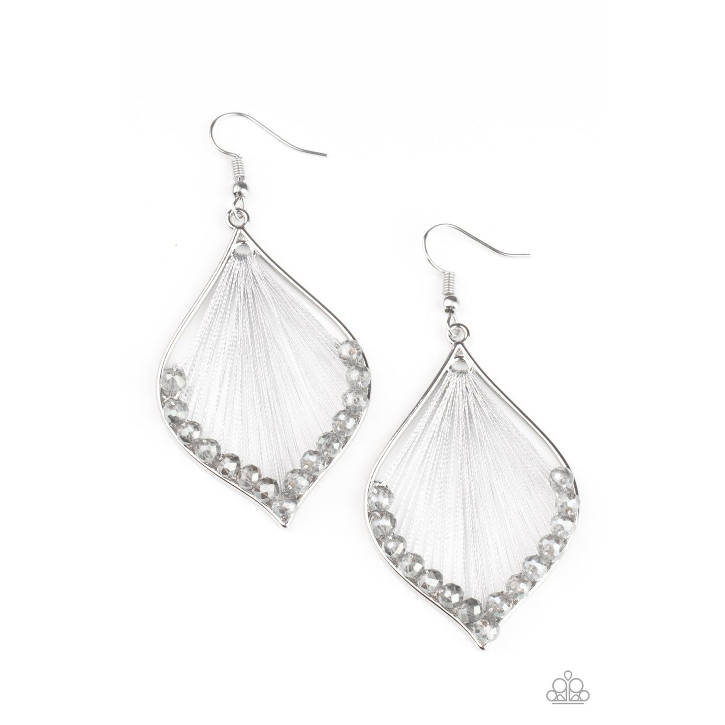 Pulling at My HARP-strings - Silver Earrings - Paparazzi Accessories - GlaMarous Titi Jewels