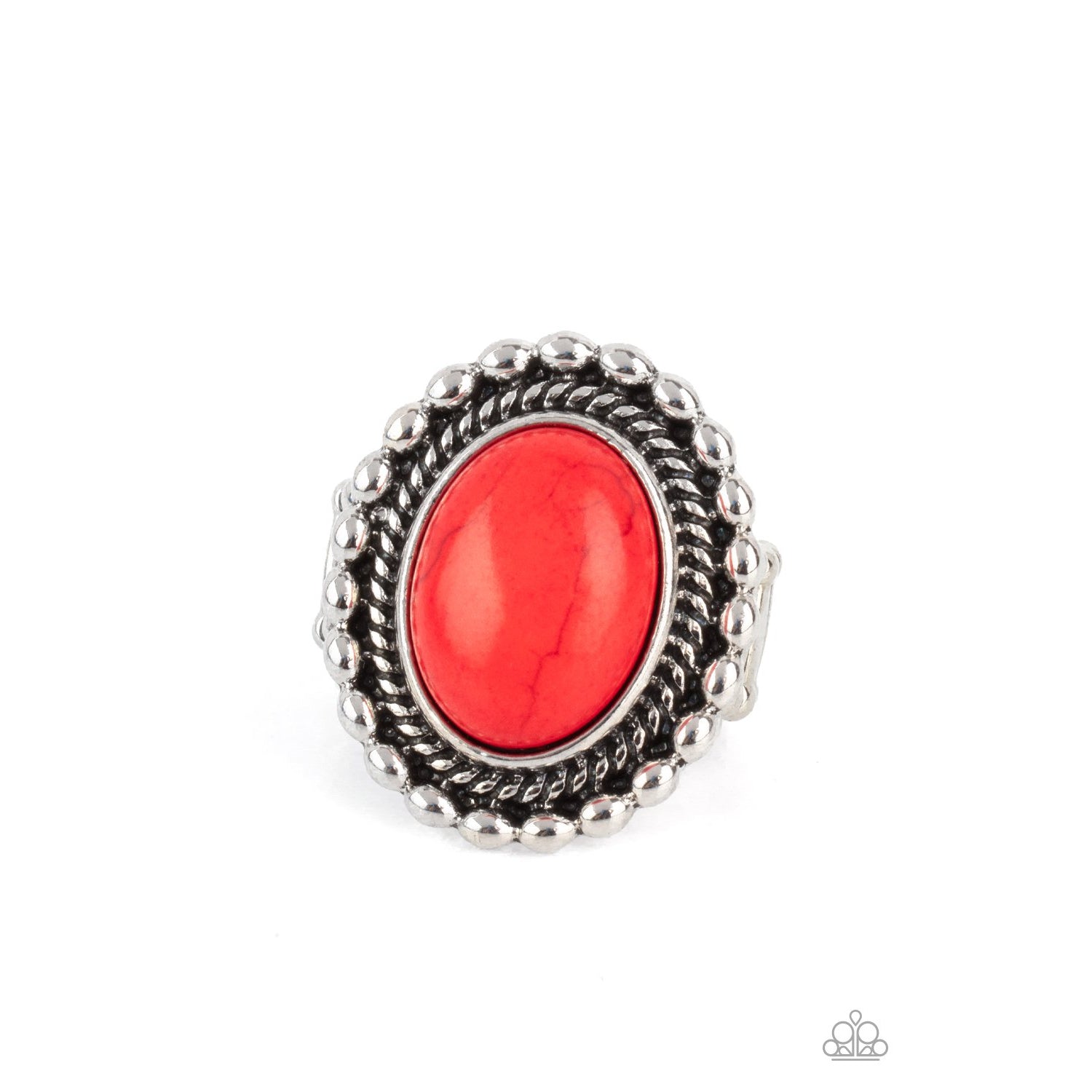 Sedona Soul - Red Stone Ring - Paparazzi Accessories - GlaMarous Titi Jewels