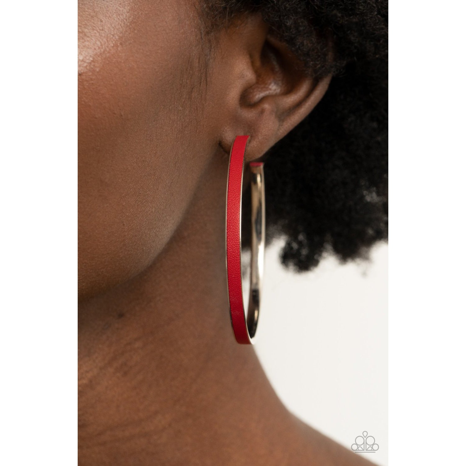 Fearless Flavor - Red Hoop Earrings - Paparazzi Accessories - GlaMarous Titi Jewels