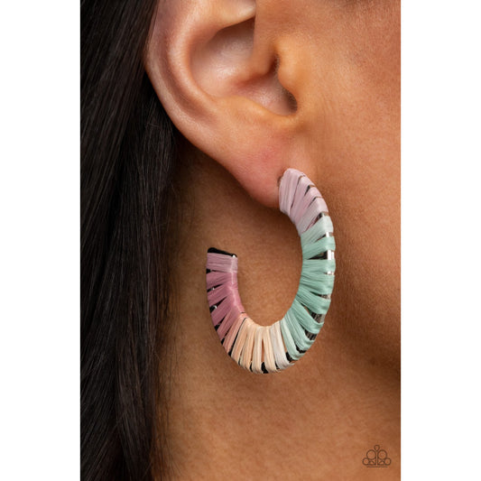 A Chance of RAINBOWS - Multi Hoop Earrings - Paparazzi Accessories - GlaMarous Titi Jewels