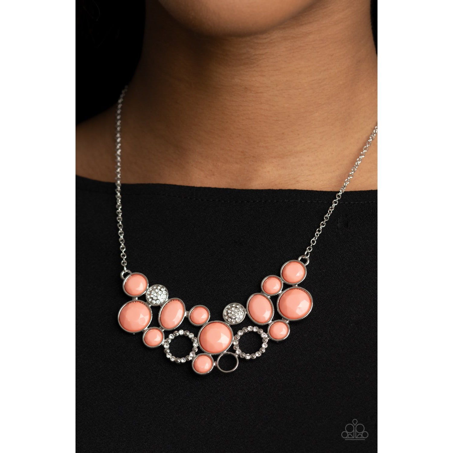 Extra Eloquent - Coral Orange Necklace - Paparazzi Accessories - GlaMarous Titi Jewels