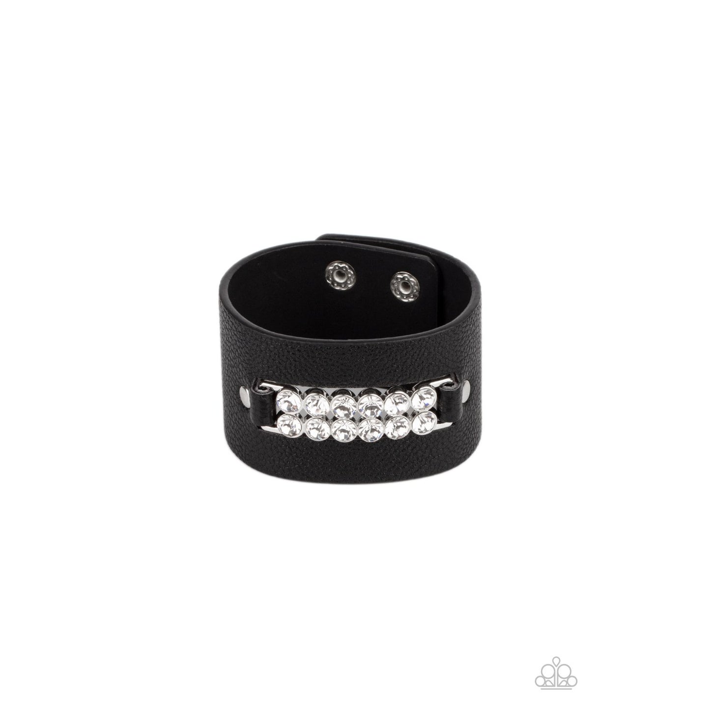 Runway Rebellion - Black Bracelet - Paparazzi Accessories - GlaMarous Titi Jewels