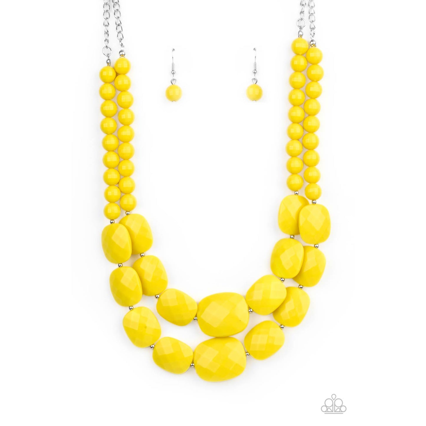 Resort Ready - Yellow Necklace - Paparazzi Accessories - GlaMarous Titi Jewels