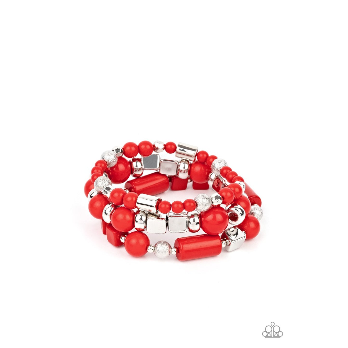 Perfectly Prismatic - Red Bracelet - Paparazzi Accessories - GlaMarous Titi Jewels