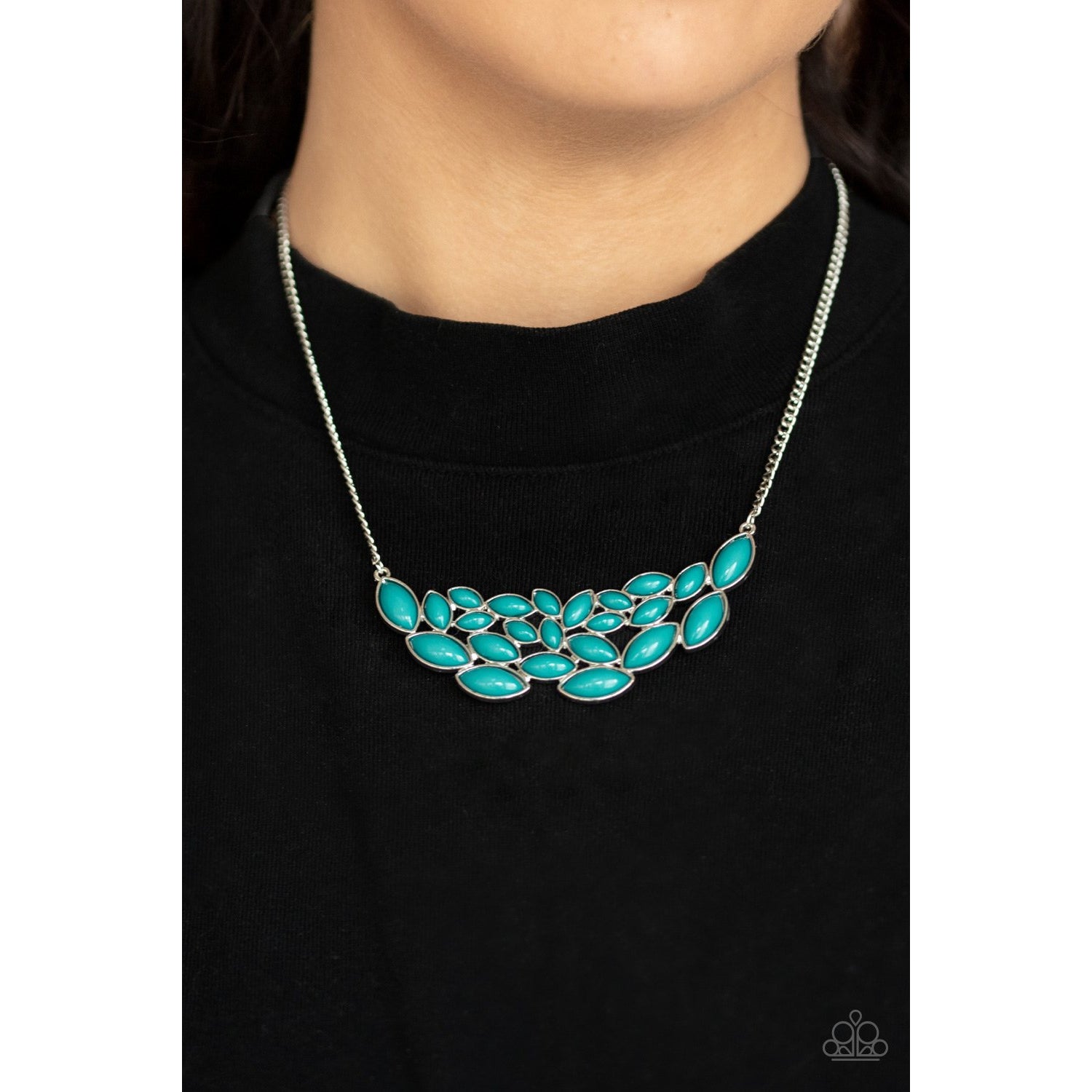 Eden Escape - Blue Beads Necklace - Paparazzi Accessories - GlaMarous Titi Jewels
