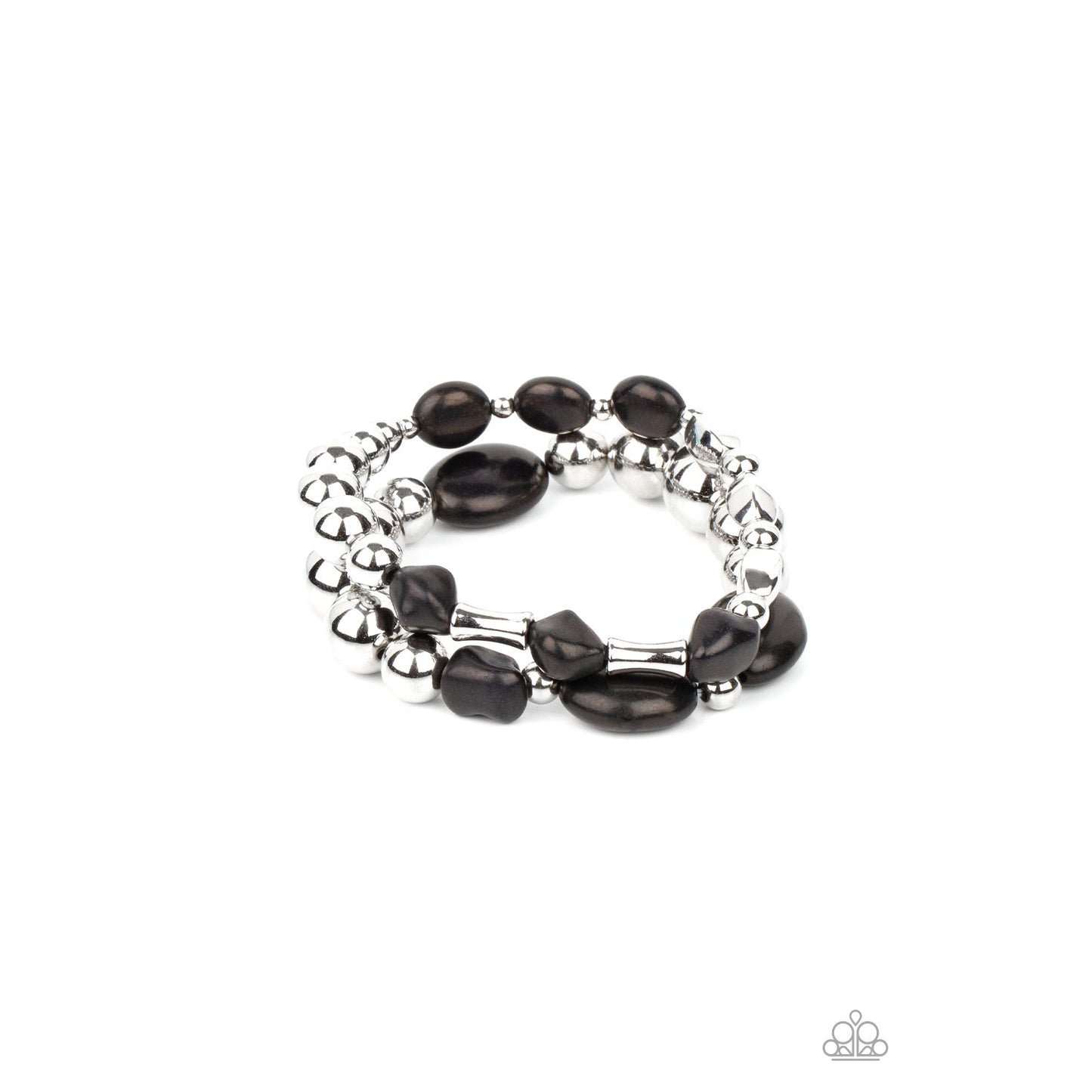 Authentically Artisan - Black Stones Bracelet - Paparazzi Accessories - GlaMarous Titi Jewels