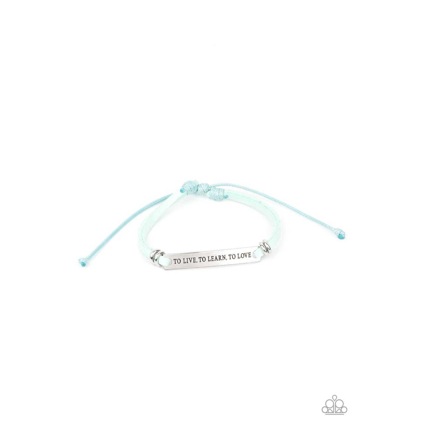To Live, To Learn, To Love - Blue Bracelet - Paparazzi Accessories - GlaMarous Titi Jewels