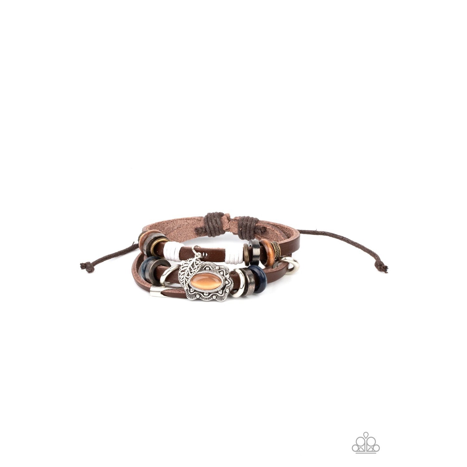 Mystically Mediterranean - Orange Cat's Eye Bracelet - Paparazzi Accessories - GlaMarous Titi Jewels