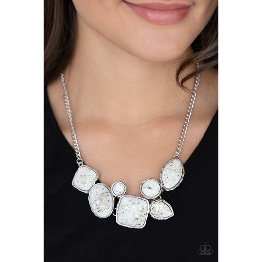 So Jelly - White Necklace - Paparazzi Accessories - GlaMarous Titi Jewels