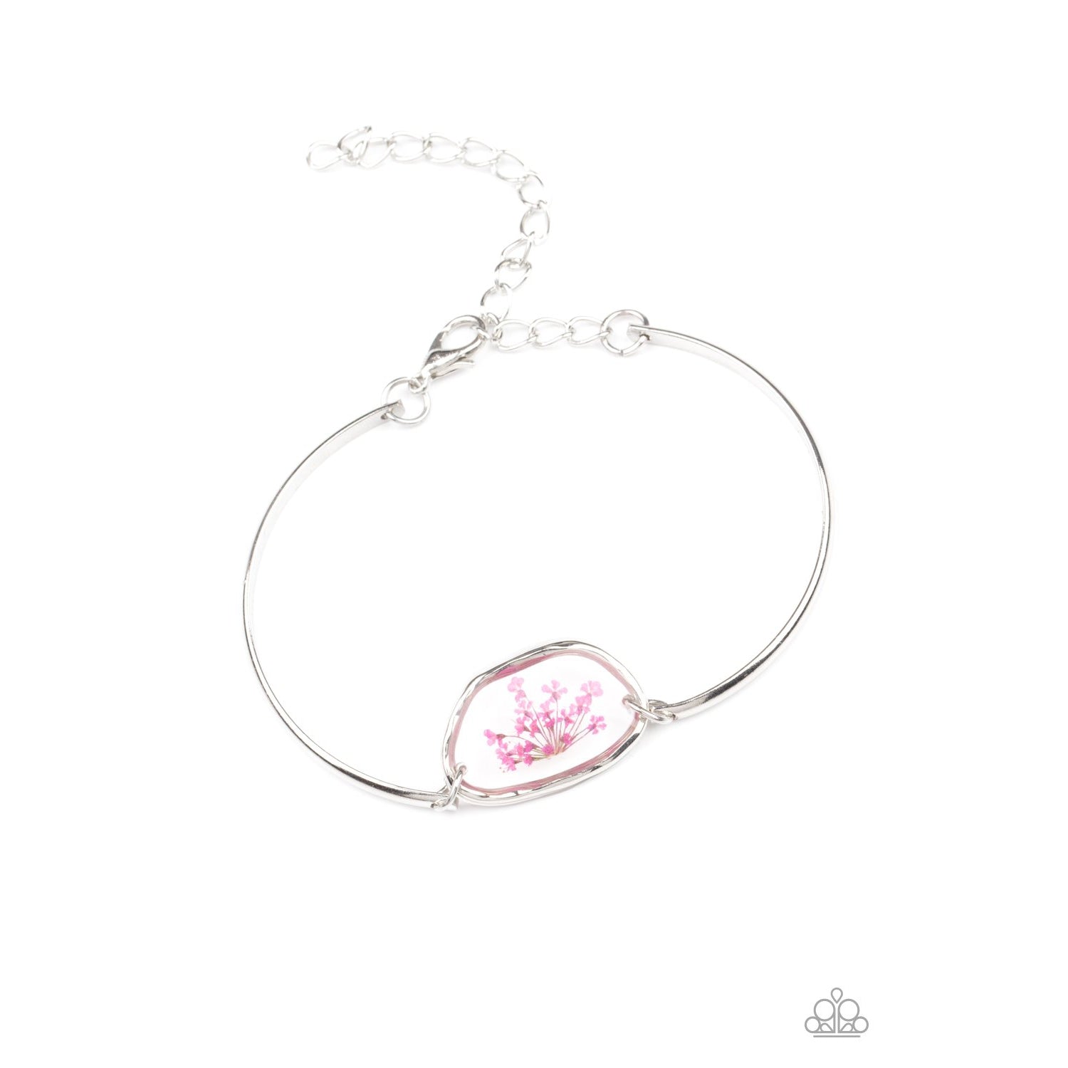 Prairie Paradise - Pink Flower Bracelet - Paparazzi Accessories - GlaMarous Titi Jewels
