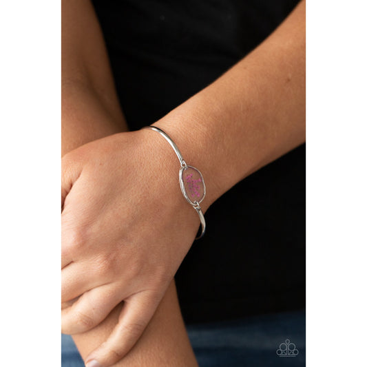 Prairie Paradise - Pink Flower Bracelet - Paparazzi Accessories - GlaMarous Titi Jewels