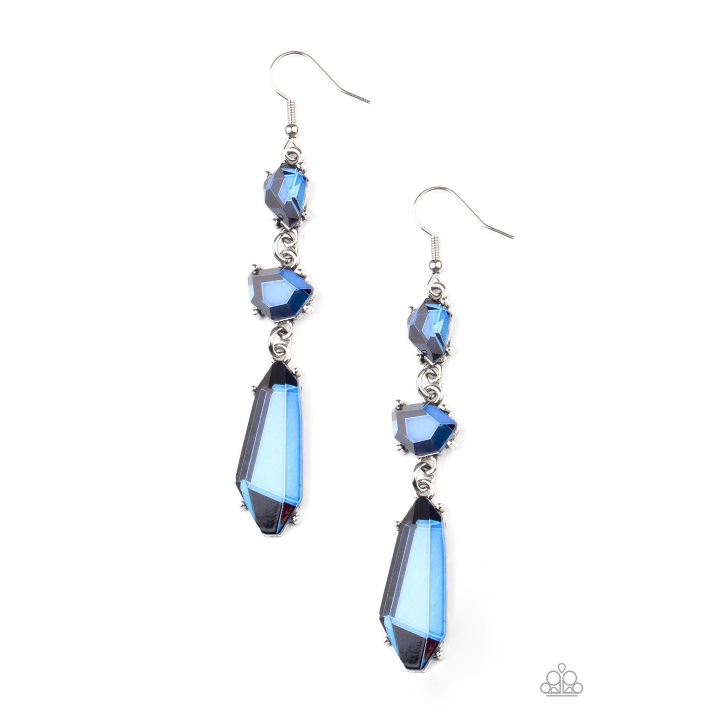 Sophisticated Smolder - Blue Earrings - Paparazzi Accessories - GlaMarous Titi Jewels