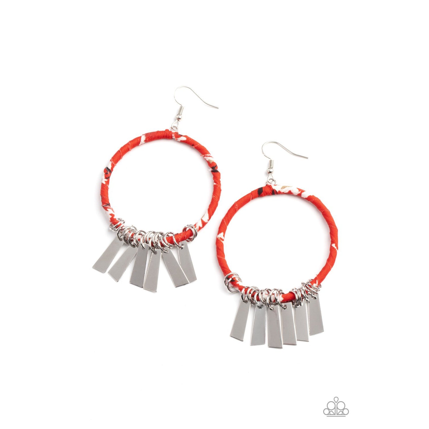 Garden Chimes - Red Fringe Earrings - Paparazzi Accessories - GlaMarous Titi Jewels