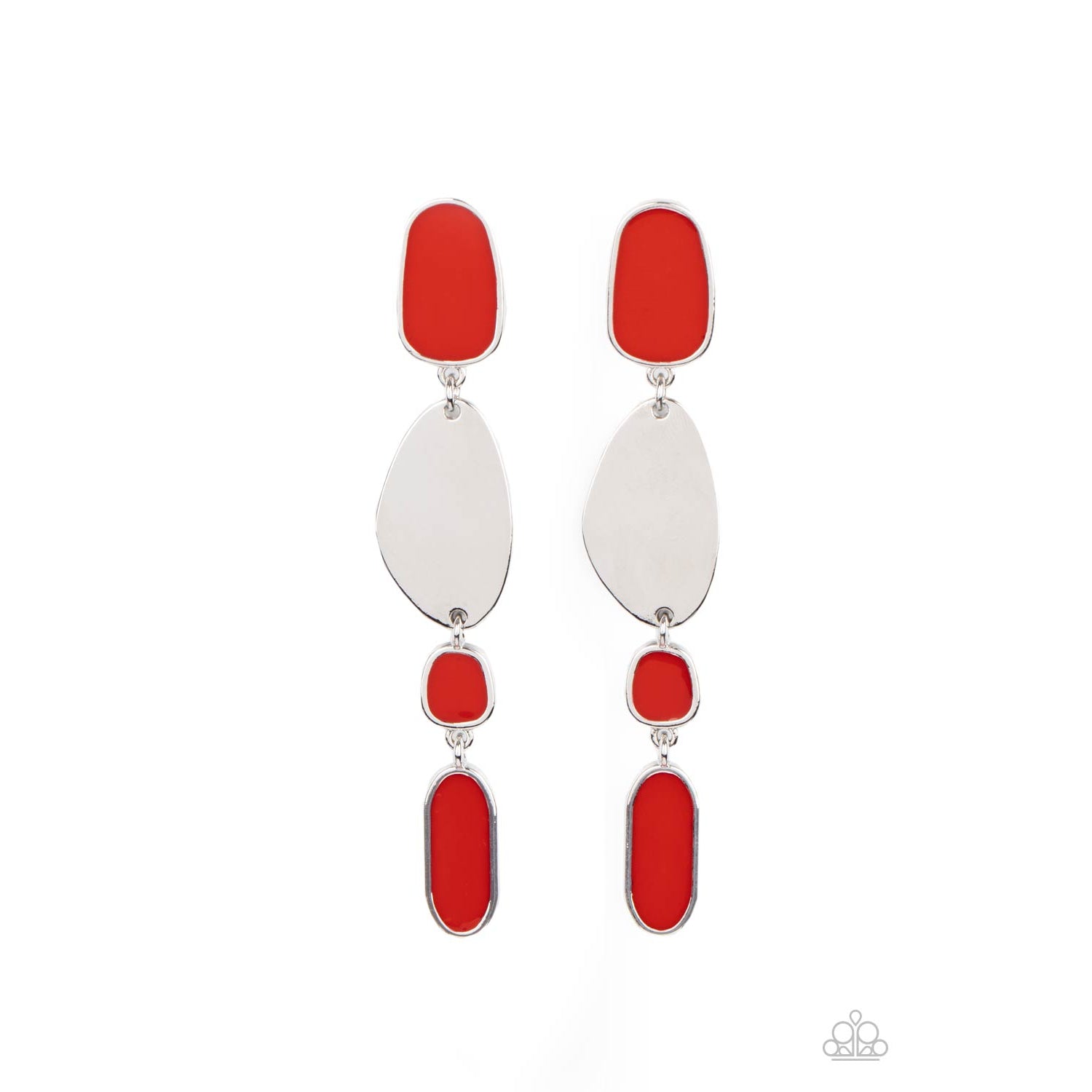 Deco By Design - Red Earrings - Paparazzi Accessories - GlaMarous Titi Jewels