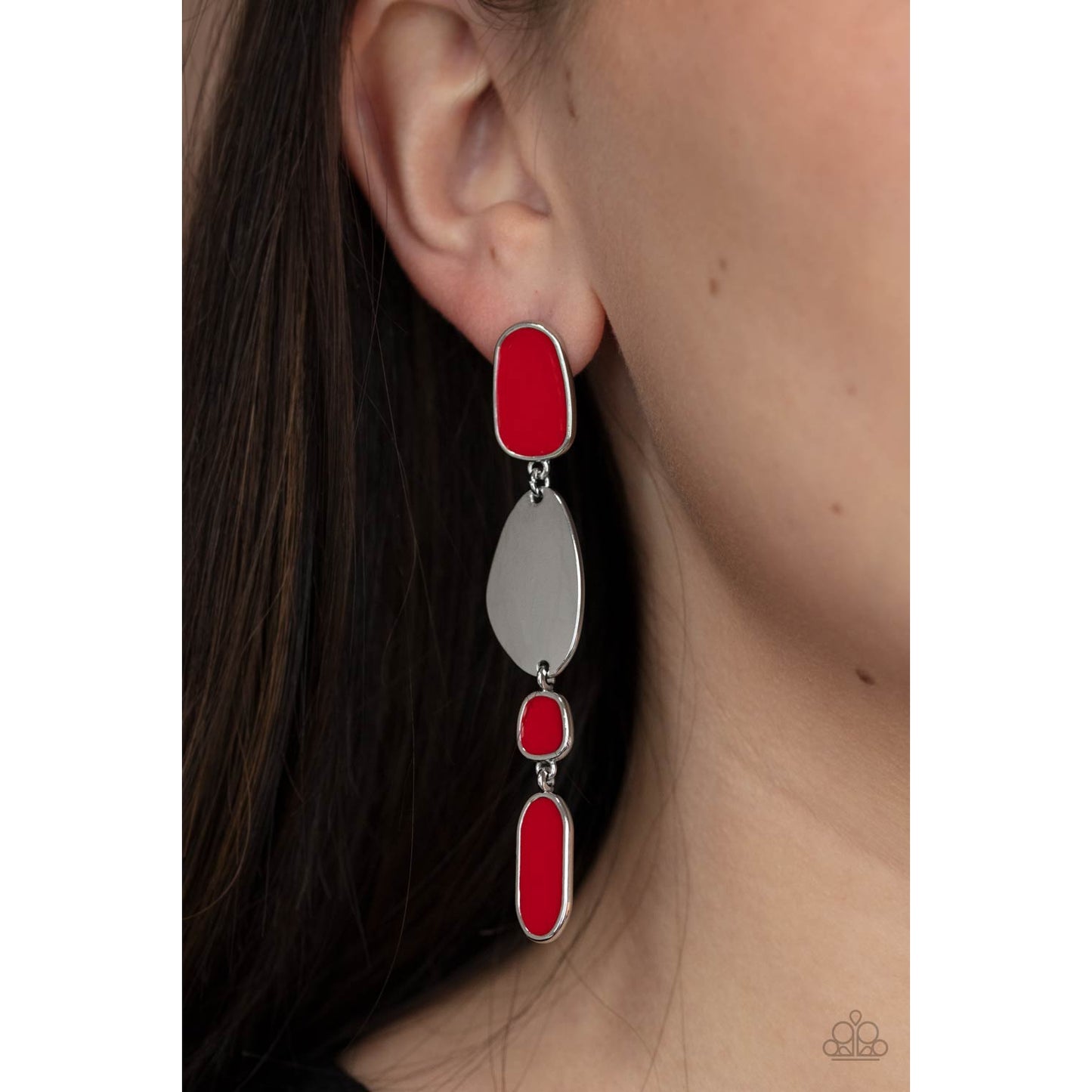Deco By Design - Red Earrings - Paparazzi Accessories - GlaMarous Titi Jewels