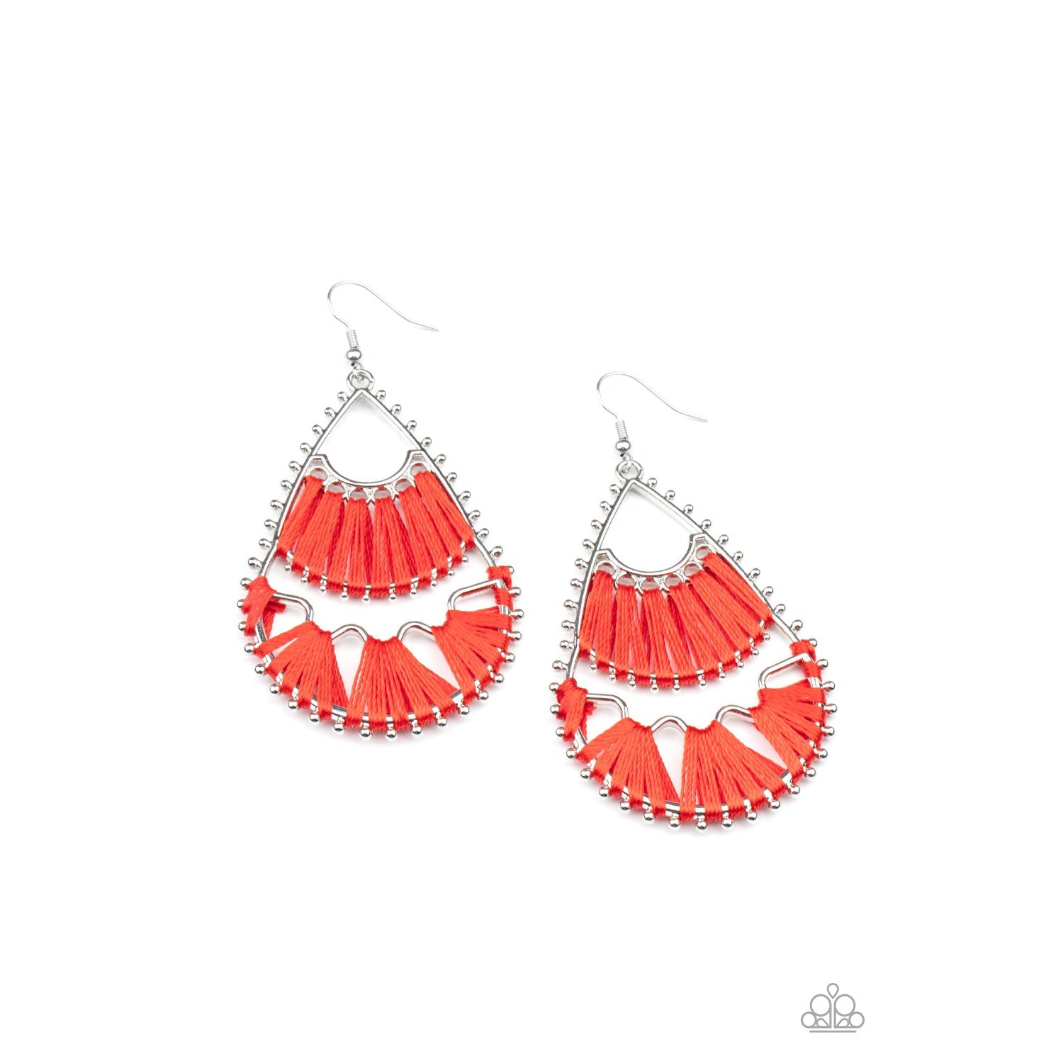 Paparazzi red tassel on sale earrings