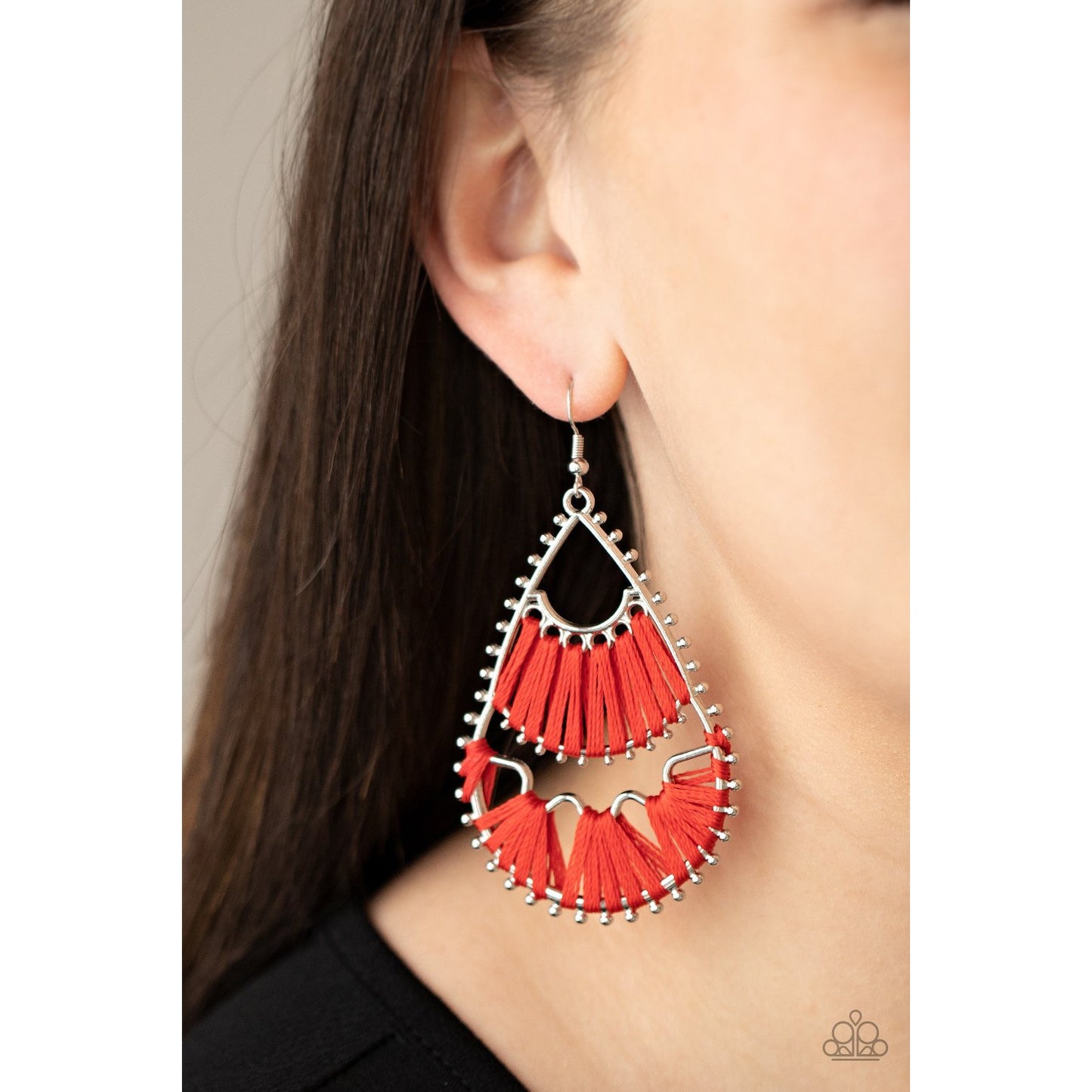 Samba Scene - Red Earrings - Paparazzi Accessories - GlaMarous Titi Jewels