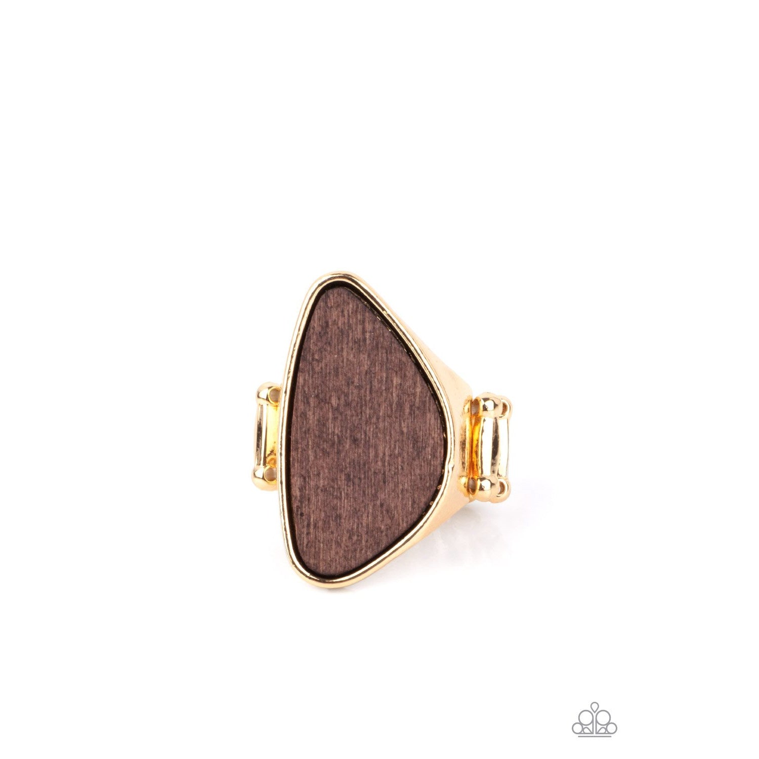 Perfectly Petrified - Gold Ring - Paparazzi Accessories - GlaMarous Titi Jewels