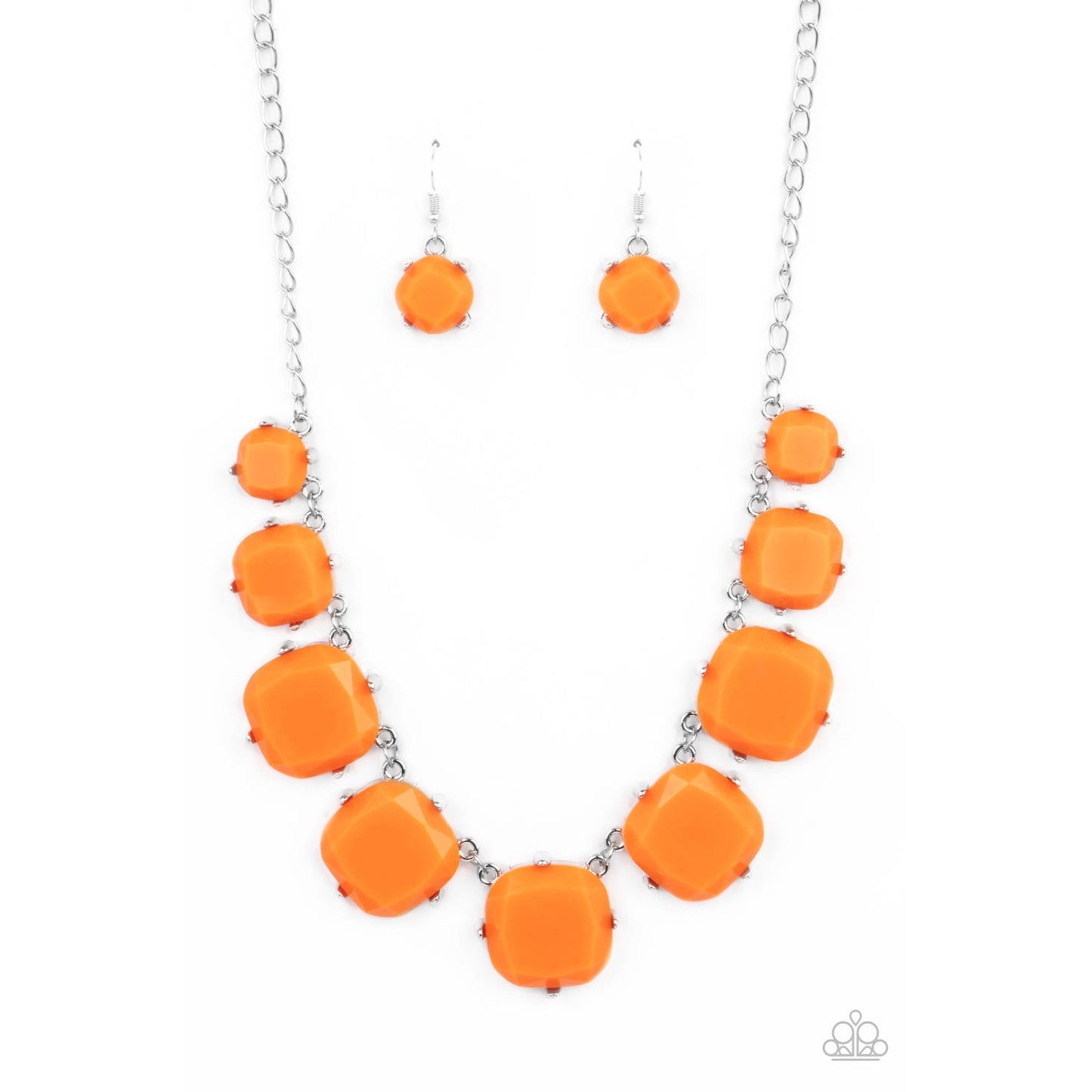 Prismatic Prima Donna - Orange Necklace - Paparazzi Accessories - GlaMarous Titi Jewels