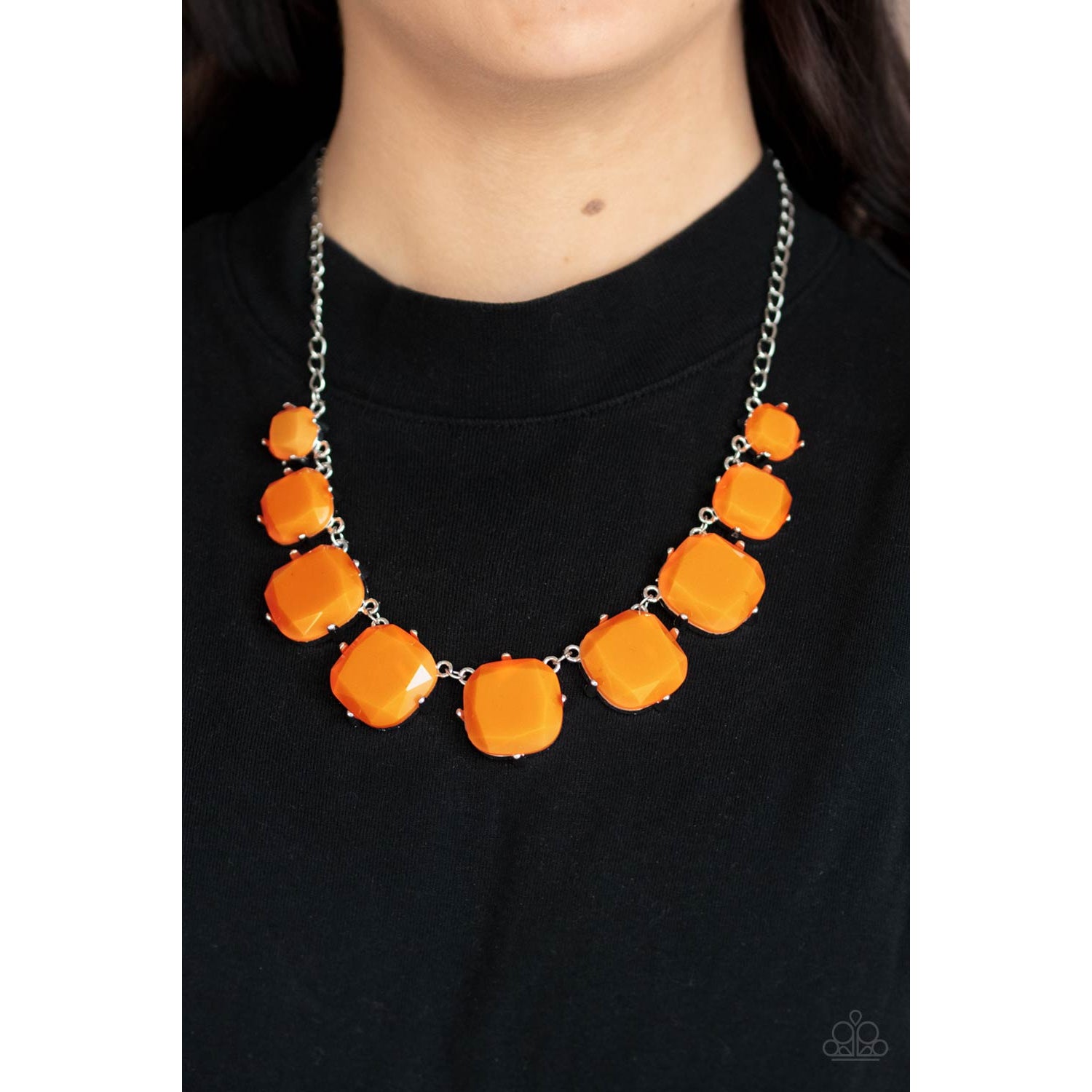 Prismatic Prima Donna - Orange Necklace - Paparazzi Accessories - GlaMarous Titi Jewels