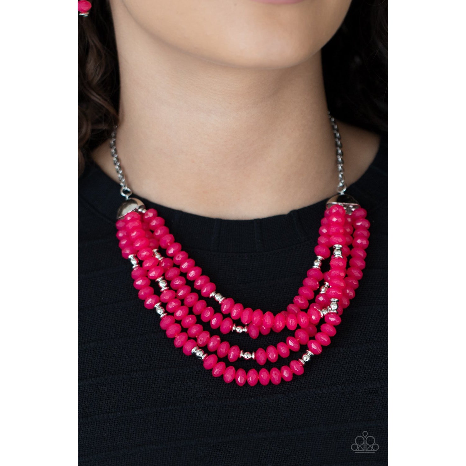 Best POSH-ible Taste - Pink Necklace- Paparazzi Accessories - GlaMarous Titi Jewels